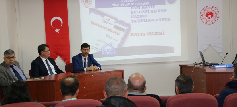 İMAR BARIŞI KAPSAMINDA HAZİNE TAŞINMAZLARININ SATIŞINA YÖNELİK BİLGİLENDİRME TOPLANTILARI GERÇEKLEŞTİRİLDİ