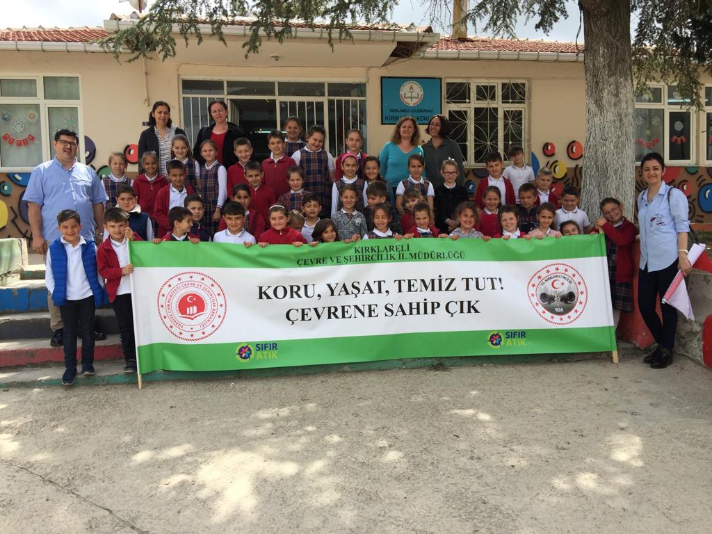 SIFIR ATIK PROJESİ KAPSAMINDA LÜLEBURGAZ KIRIKKÖY İLKOKULU ÖĞRENCİLERİNE ÇEVRE VE SIFIR ATIK KONULU SUNUM YAPILDI