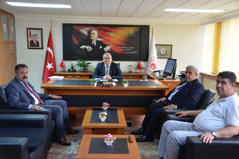 Türk İmar Sen Genel Başkan Yardımcıları,  Kamuran ULUYÜZ ve Özgür SÜZGÜN, İl Müdürümüzü ziyaret etti.