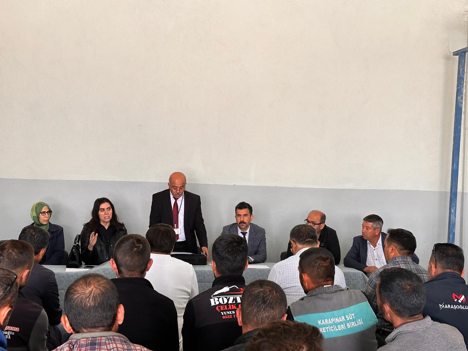 Piyasa Gözetimi ve Denetimi Kapsamında İlimiz Karapınar İlçesi’nde Bilgilendirme Toplantısı Yapıldı.