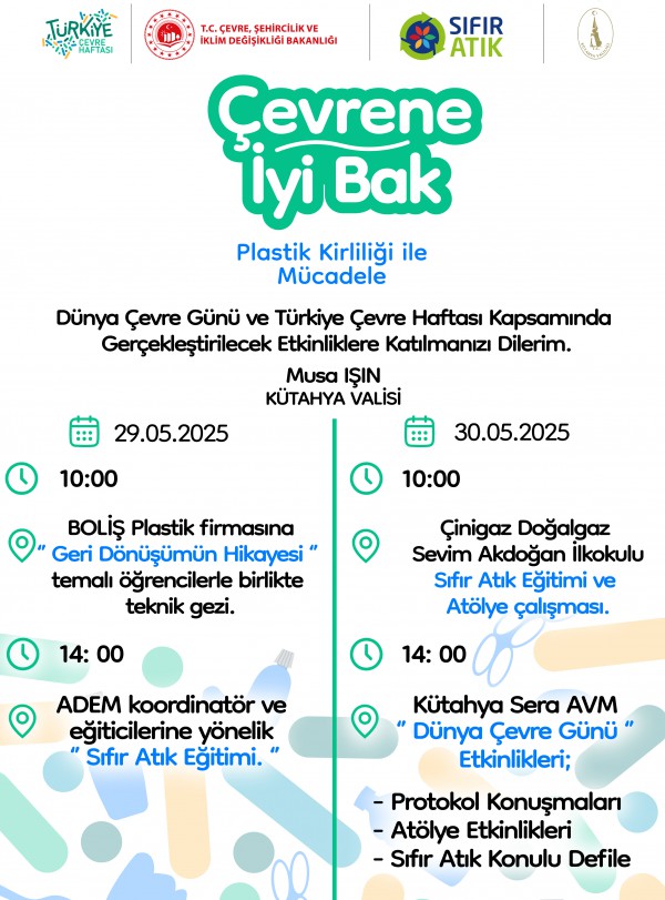 Dünya Çevre Günü ve Türkiye Çevre Haftası Etkinliklerimiz!