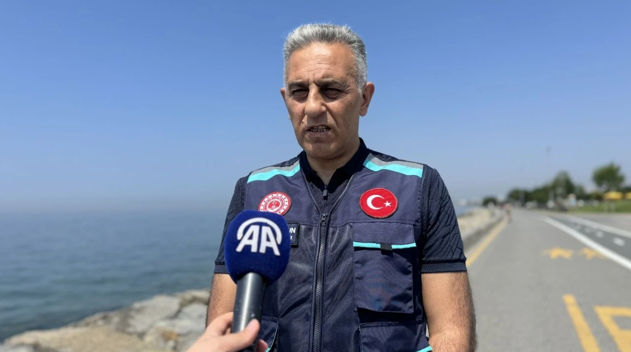 DAİRE BAŞKANIMIZ SONER OLGUN MARMARA DENİZİNDEKİ İZLEME SONUÇLARINI ANADOLU AJANSINA AÇIKLADI