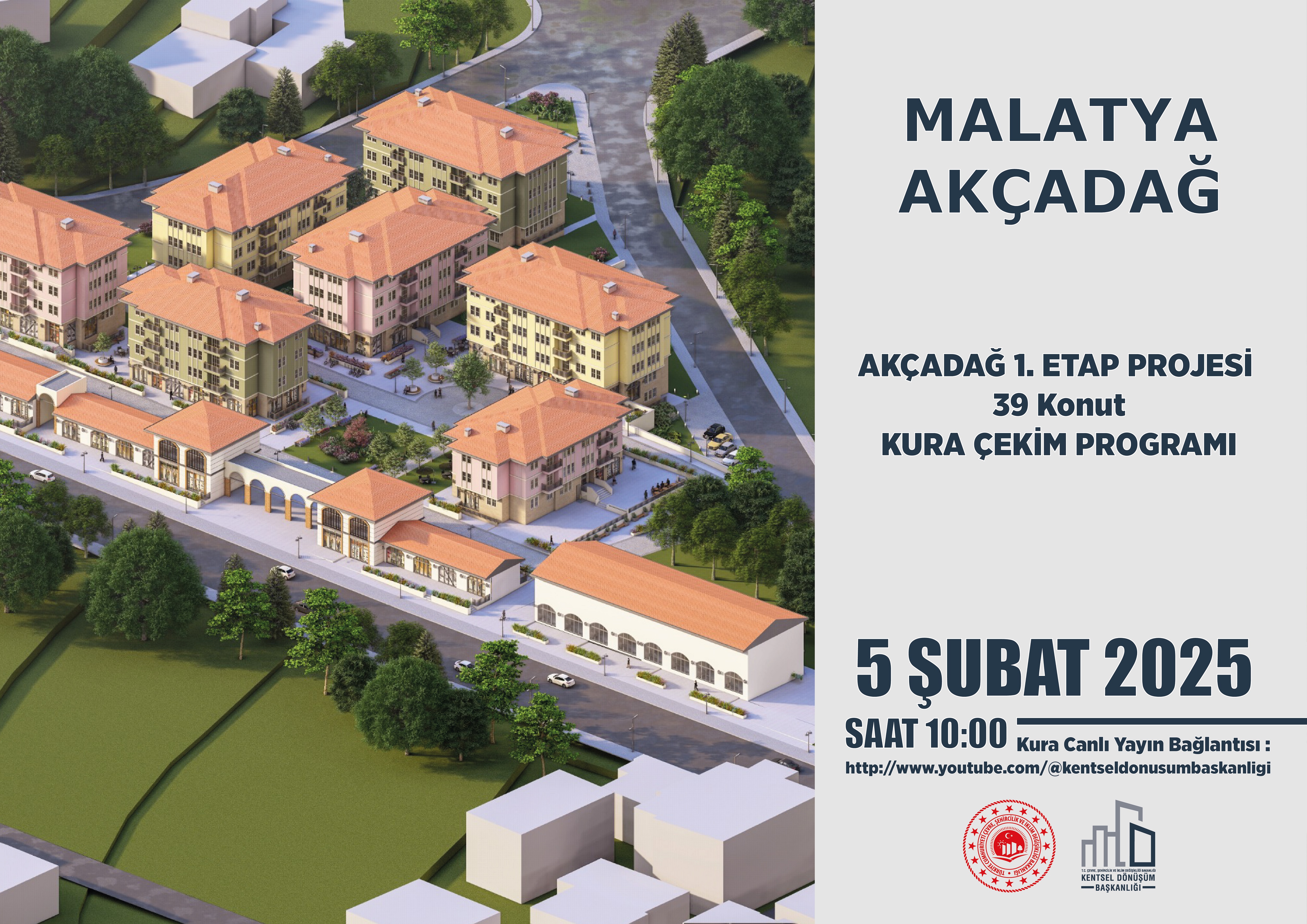 5 ŞUBAT 2025 tarihinde Kura Çekim Programı düzenlenecektir.