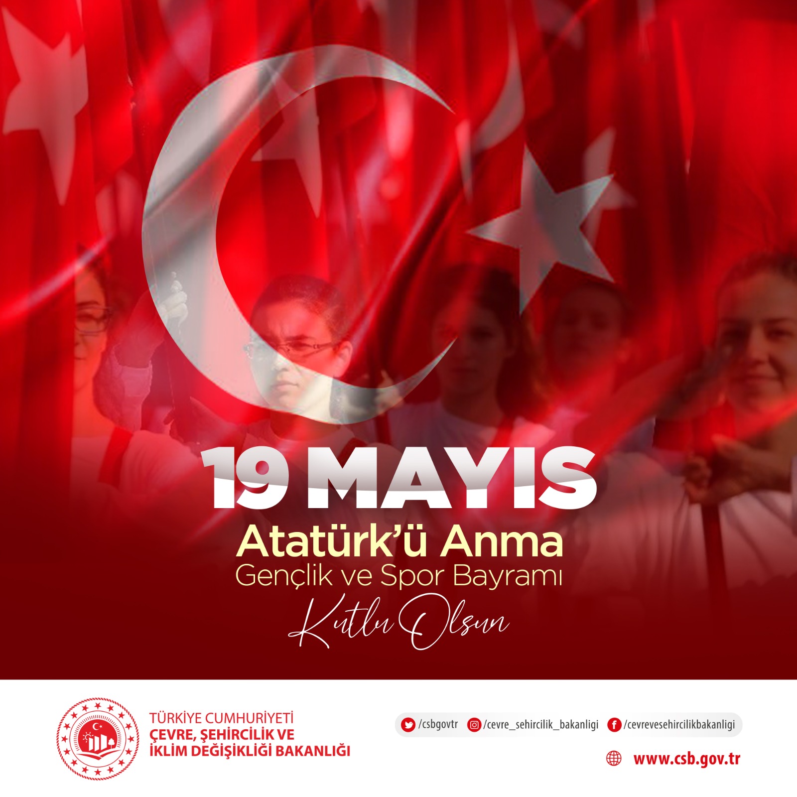 19 Mayıs Atatürk'ü Anma, Gençlik ve Spor Bayramı Kutlu Olsun!