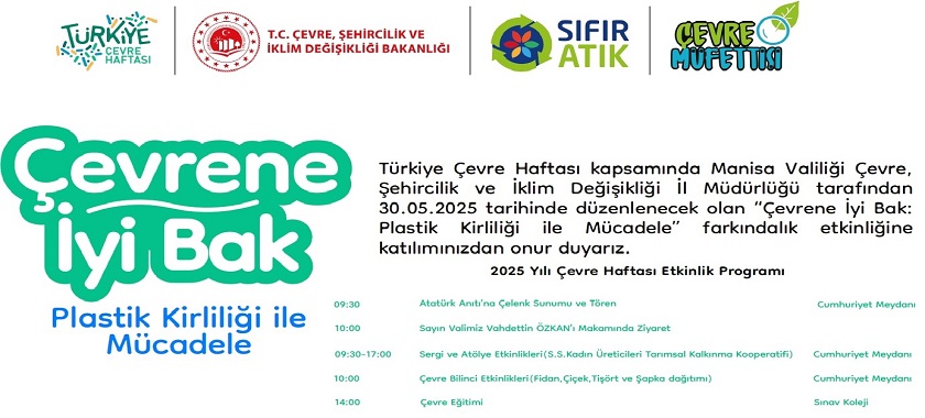 2025 Yılı Çevre Haftası Etkinlik Programı