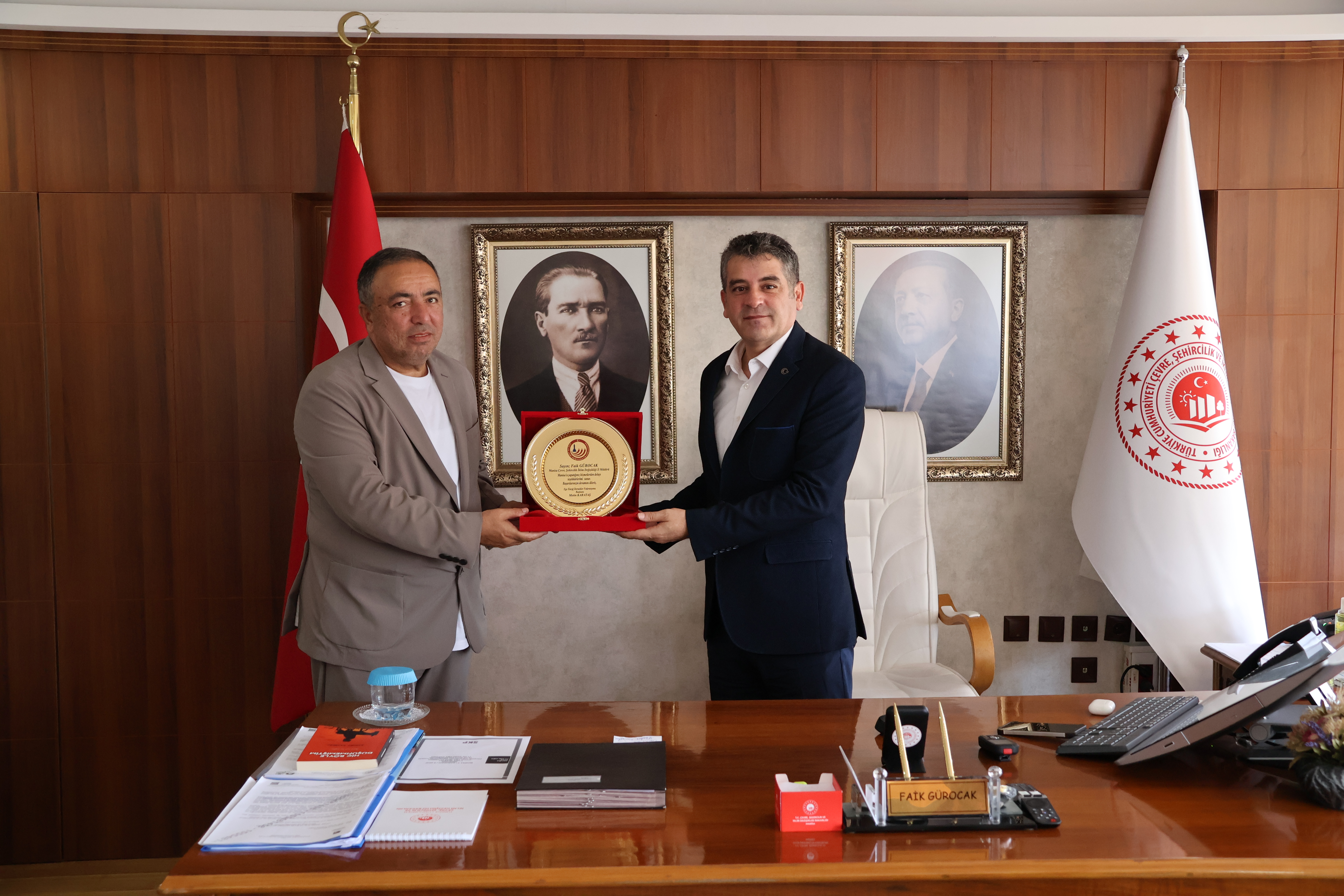 Ege Elazığ Dernekler Federasyonu Başkanı Metin KARATAŞ ve Yönetim kurulunun ziyareti