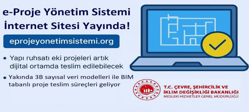 “e-Proje Yönetim Sistemi” İnternet Sitesi Yayında