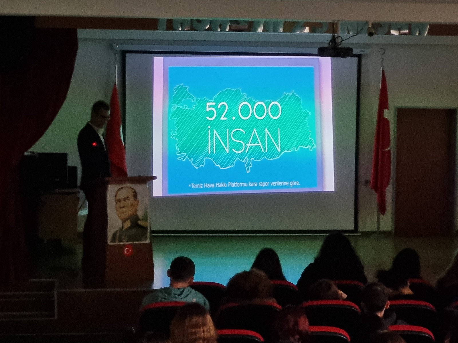 TÜRK KIZILAYI KARTAL ANADOLU LİSESİNDE  ÇEVRE BİLİNCİ VE HAVA KİRLİLİĞİ KONULU EĞİTİM