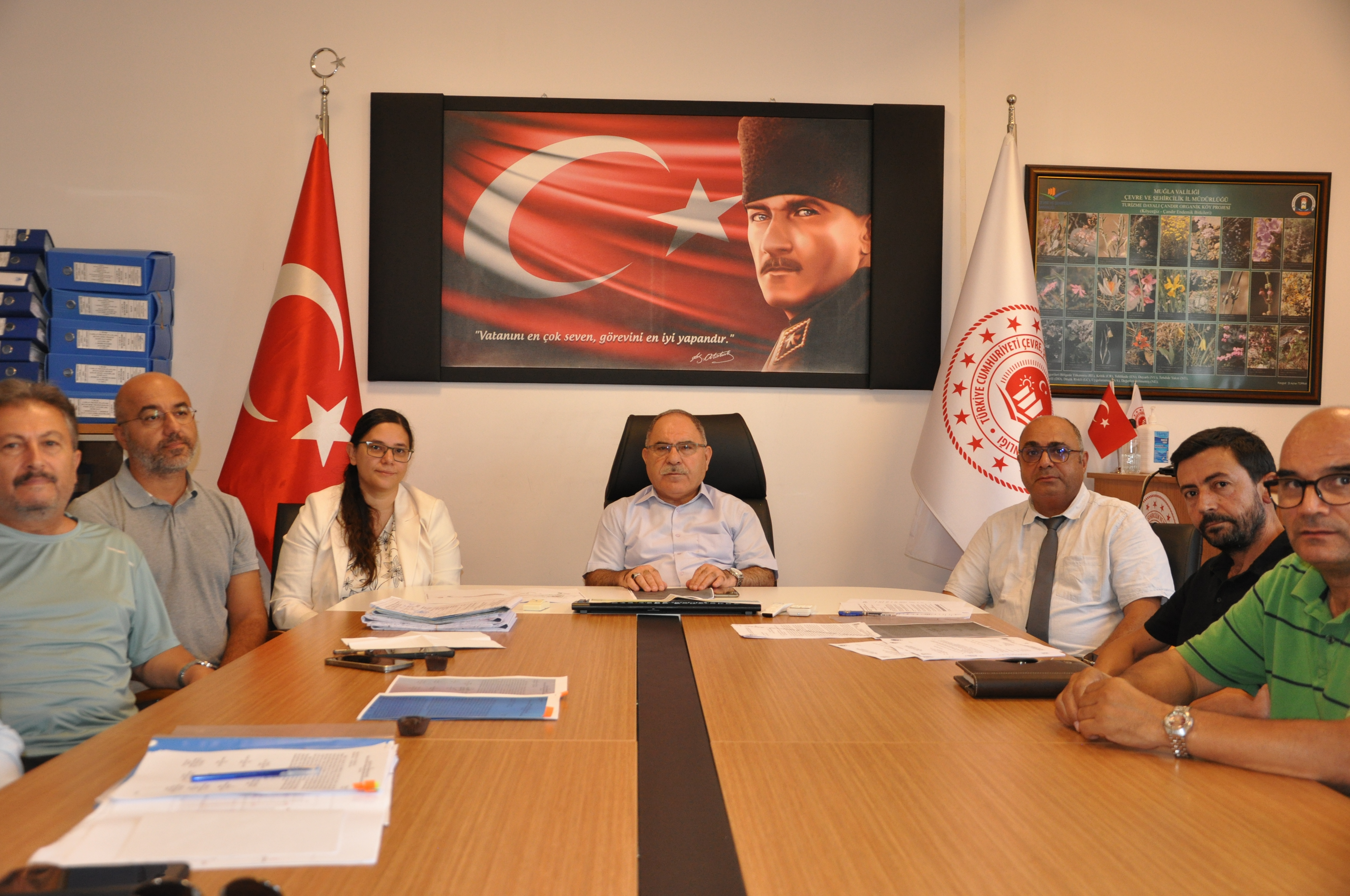 ÇEVRE DÜZENLENMESİ PROJESİ KAPSAMINDA MÜDÜRLÜĞÜMÜZDE TOPLANTI YAPILDI