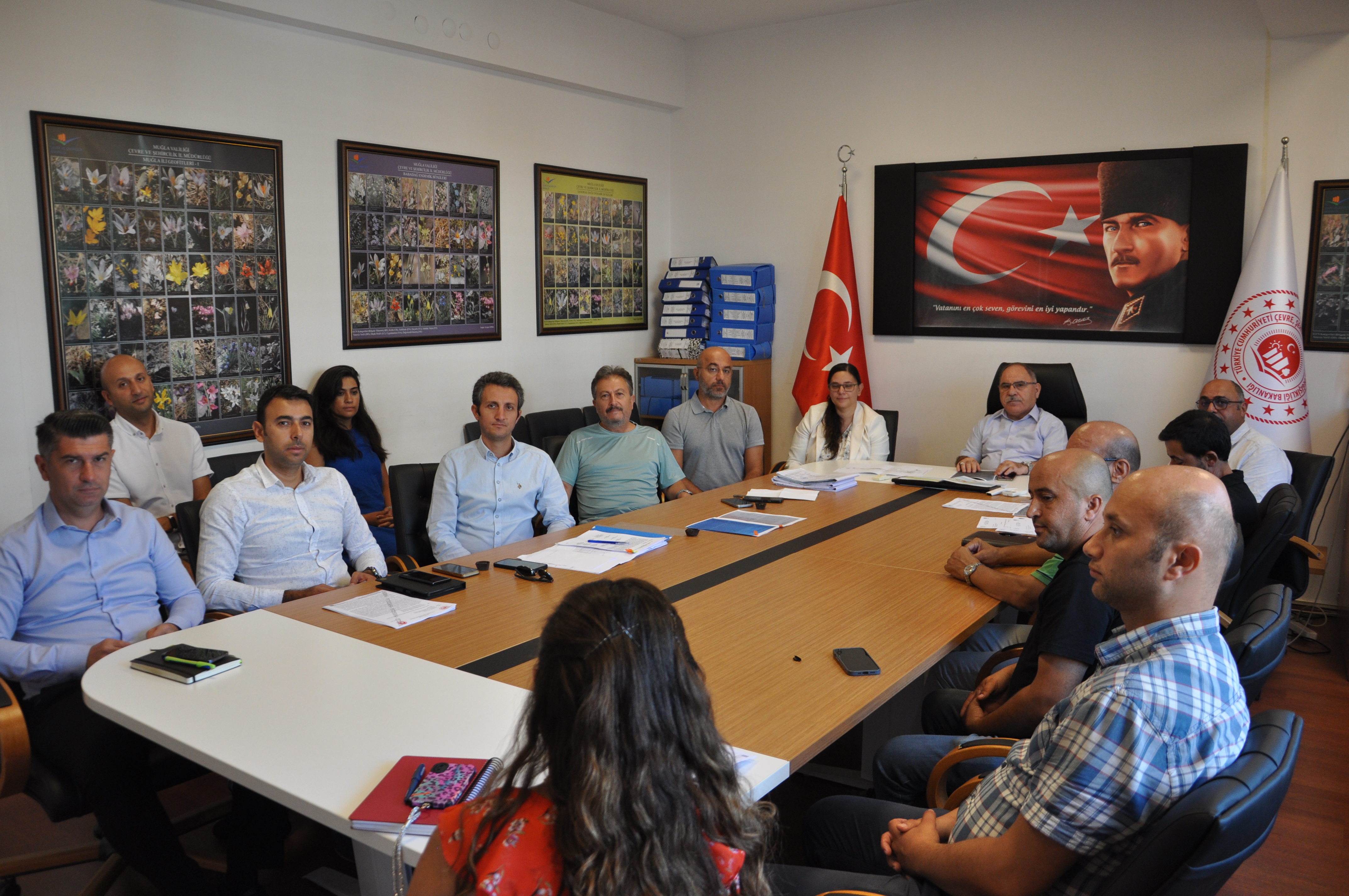 ÇEVRE DÜZENLENMESİ PROJESİ KAPSAMINDA MÜDÜRLÜĞÜMÜZDE TOPLANTI YAPILDI