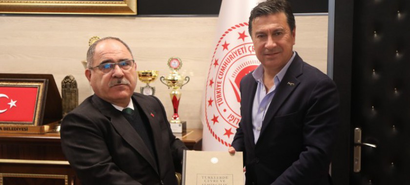 Bodrum Belediye Başkanı Sayın Ahmet ARAS, İl Müdürümüz Ömer BOLAT' ı Ziyaret Etti.