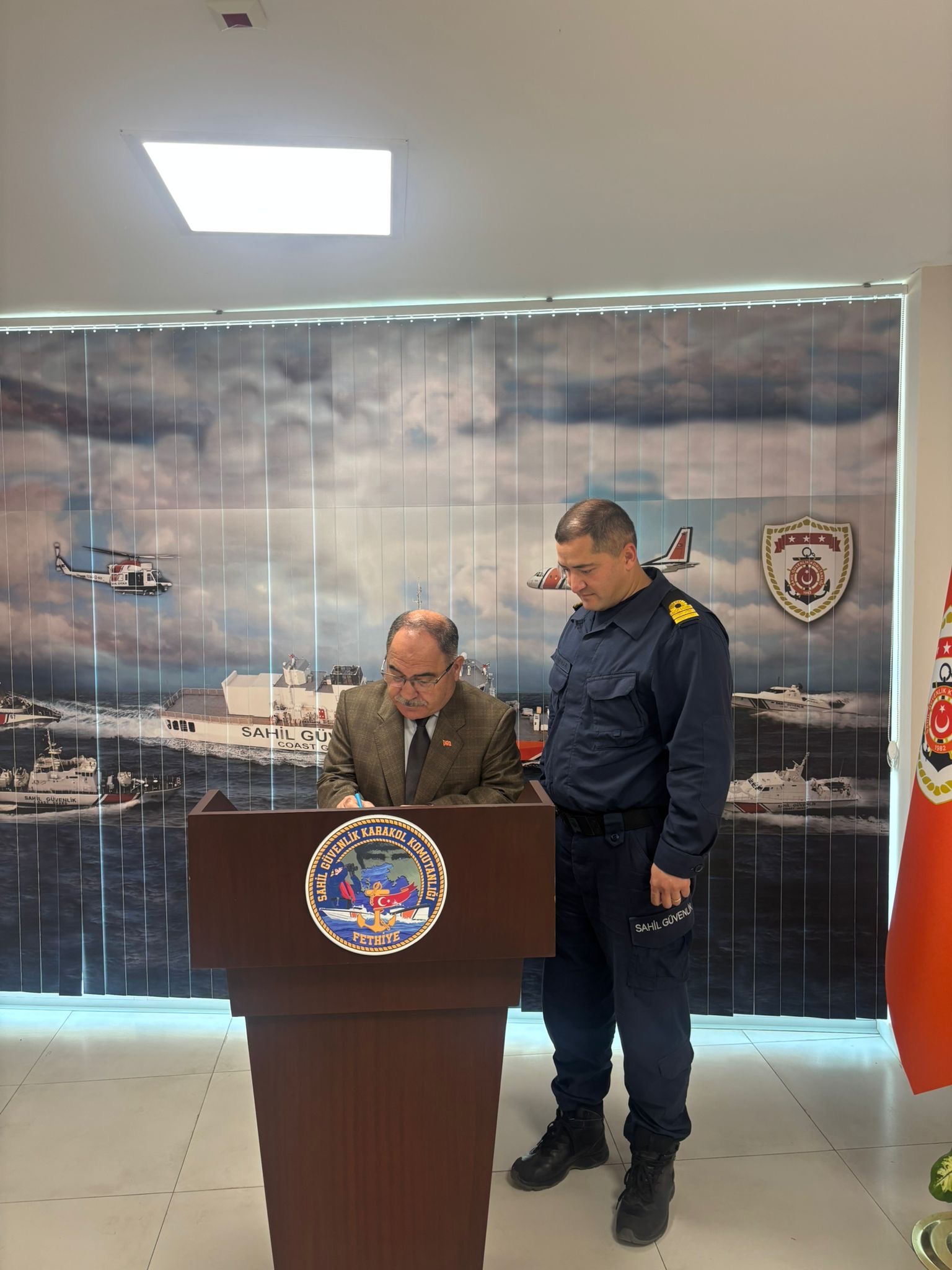 GÖCEK SAHİL GÜVENLİK KOMUTANLIĞINA ZİYARET