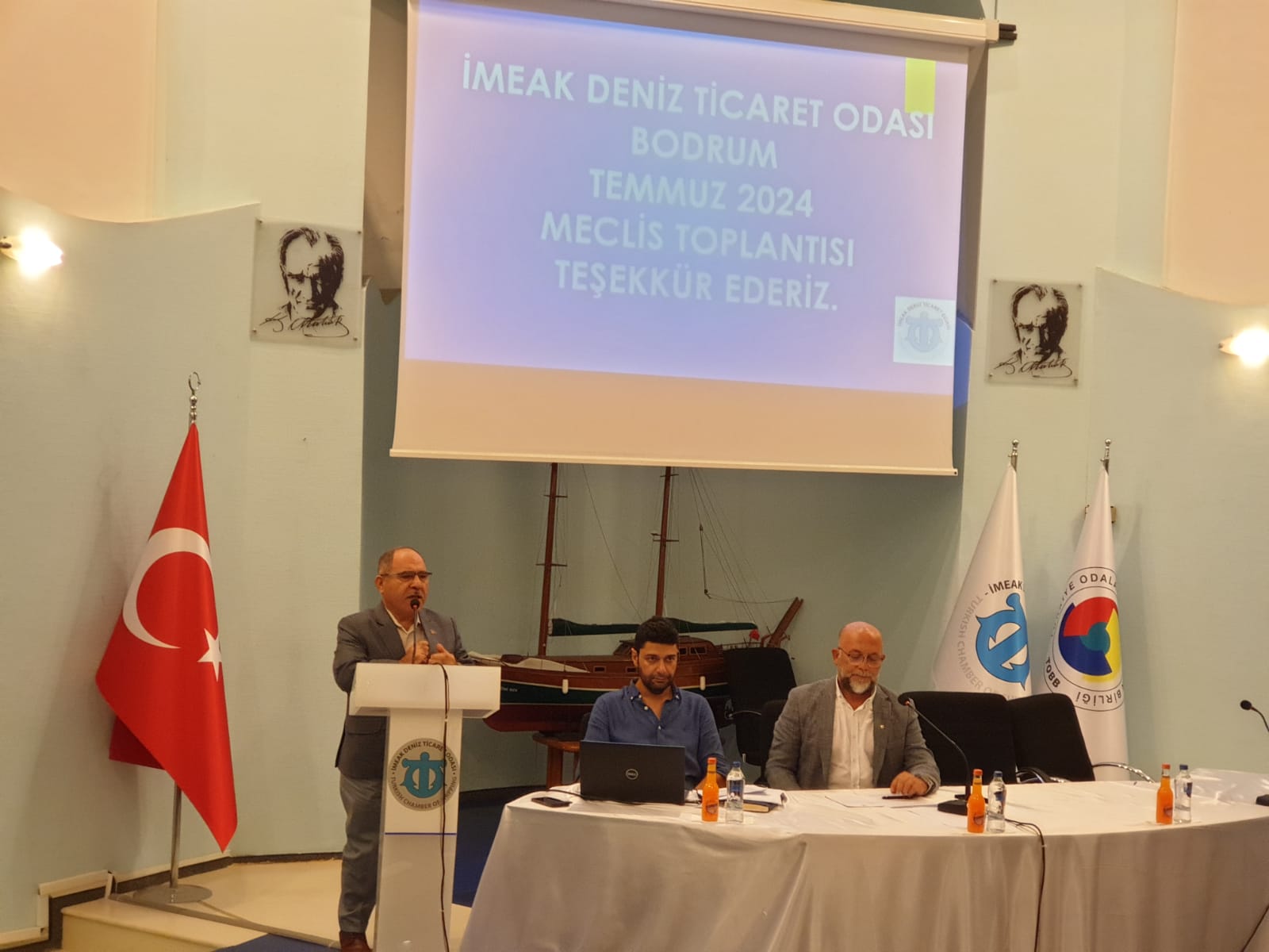 İL MÜDÜRÜMÜZ SAYIN ÖMER BOLAT İMEAK DENİZ TİCARET ODASI BODRUM ŞUBESİNİN MECLİS TOPLANTISINA KATILDI.