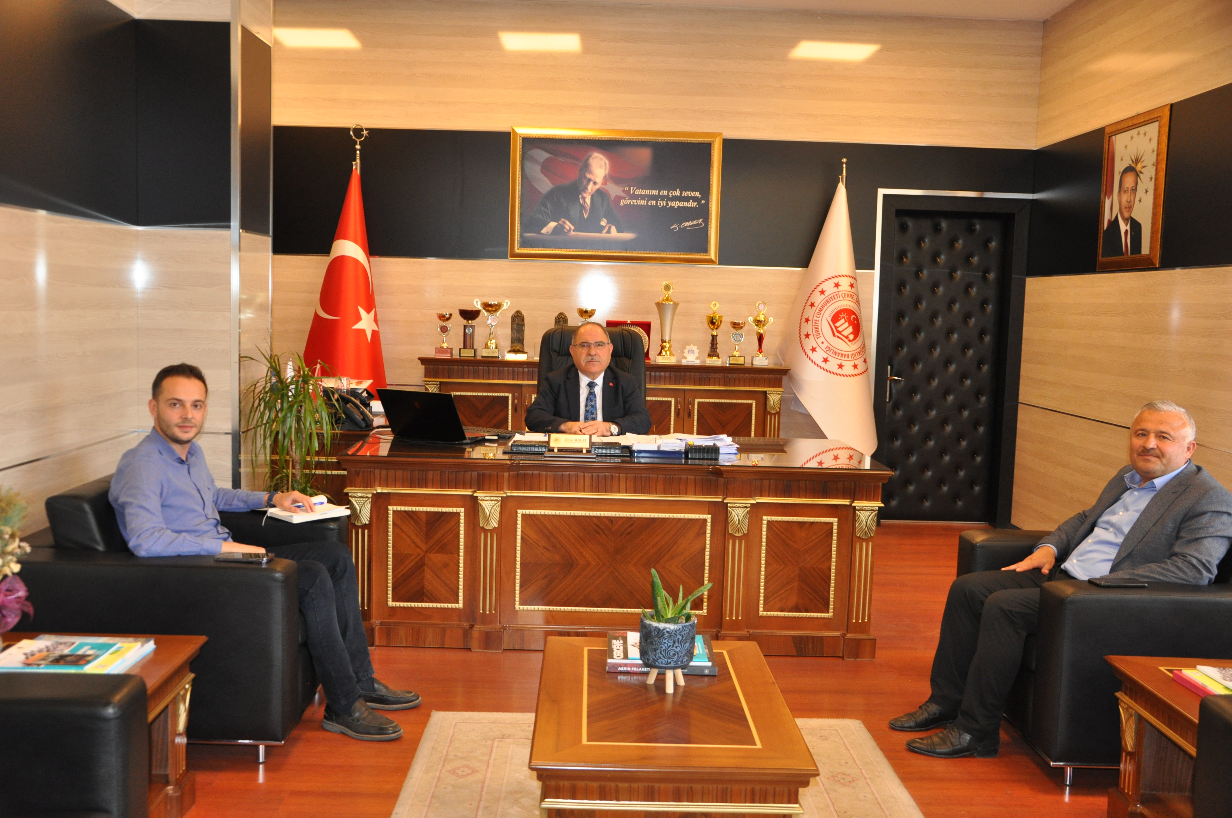 KAVAKLIDERE BELEDİYE BAŞKANINDAN MÜDÜRLÜĞÜMÜZE ZİYARET