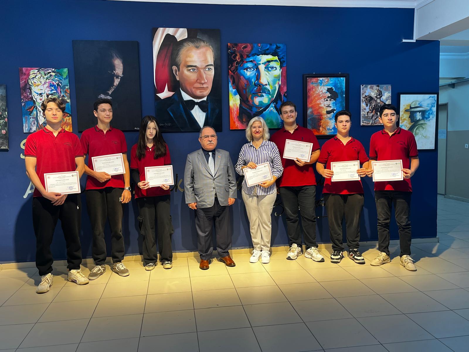 Muğla Güzel Sanatlar Lisesi’ne teşekkür ziyaretinde bulunuldu