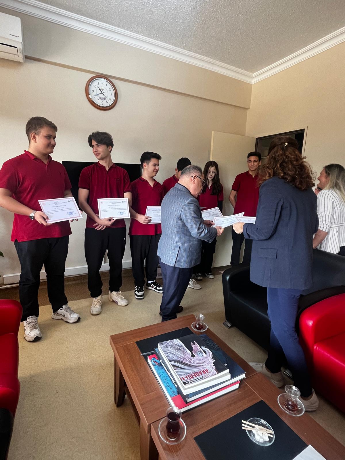 Muğla Güzel Sanatlar Lisesi’ne teşekkür ziyaretinde bulunuldu