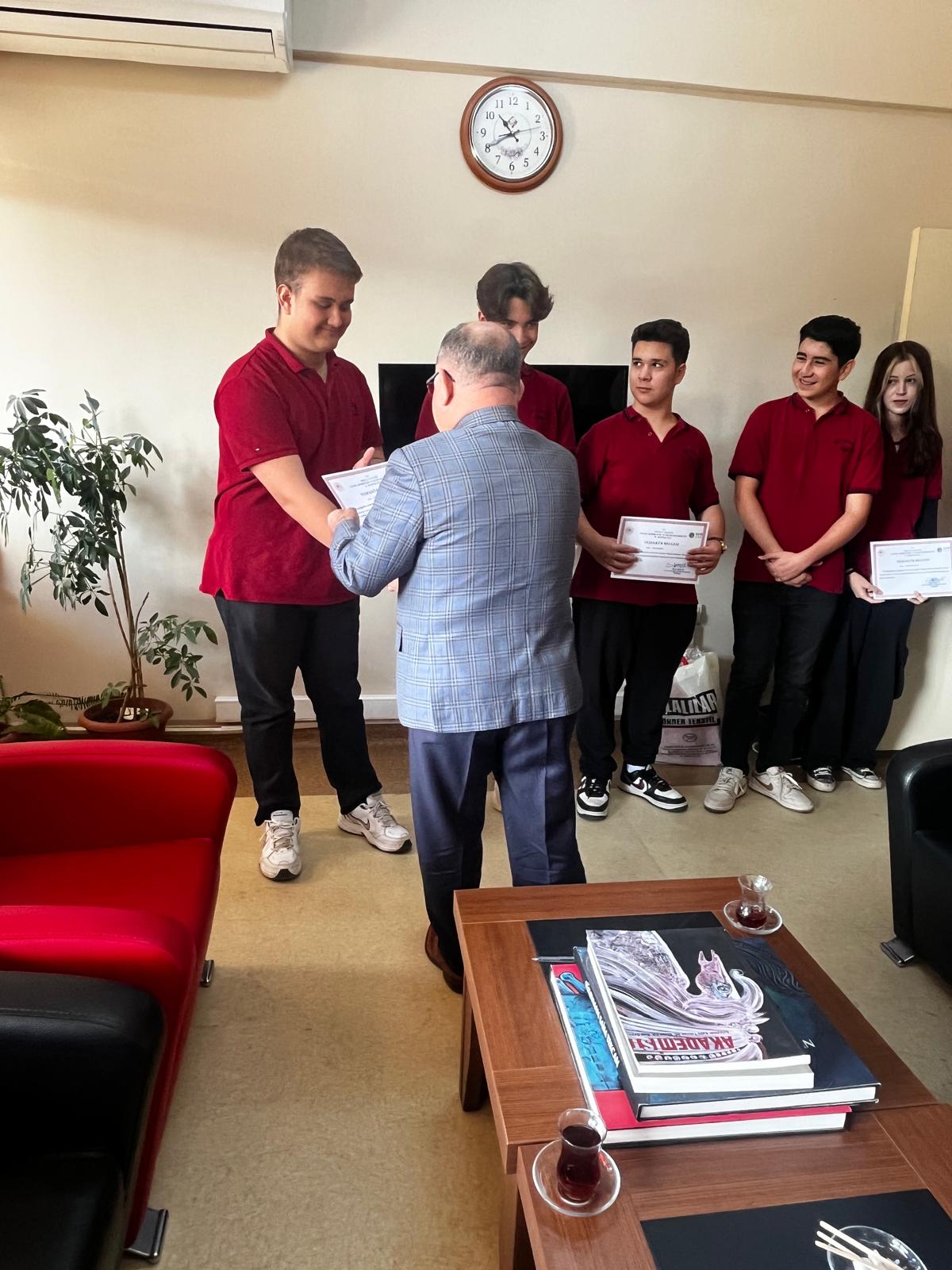 Muğla Güzel Sanatlar Lisesi’ne teşekkür ziyaretinde bulunuldu