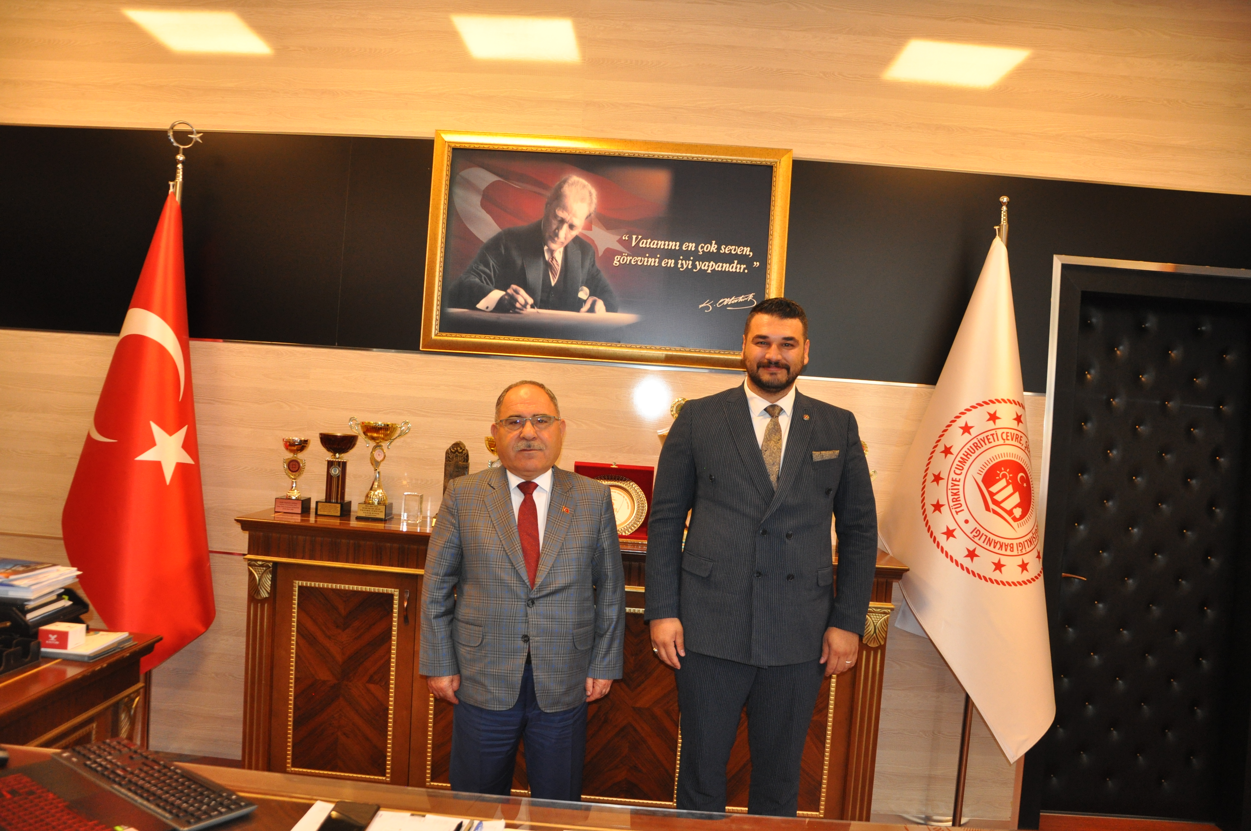 MUĞLA MENTEŞE MHP İLÇE BAŞKANINDAN MÜDÜRLÜĞÜMÜZE ZİYARET