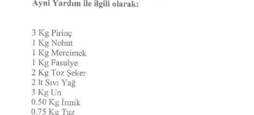 Pakistana Ayni ve Nakdi Yardımlar