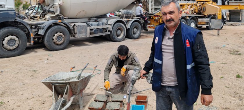 İl Müdürlüğümüz Personellerince Beton numunesi örneği alınmıştır.