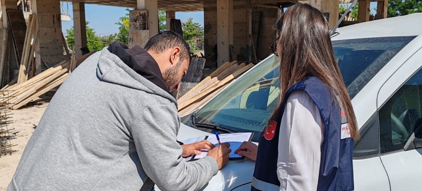 İl Müdürlüğümüz Personellerince Beton numunesi örneği alınmıştır.