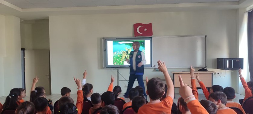 İl Müdürlüğümüz yetkililerince İlkokul ve Anaokullarında Sıfır Atık konulu eğitim verilmiştir.