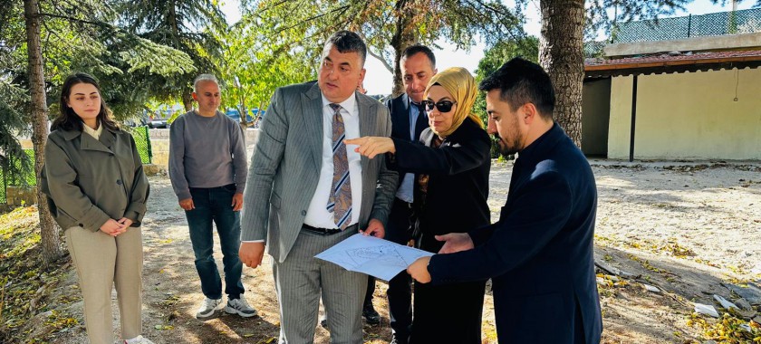 Ortahisar Beldesinde yapılacak olan Mikroklimatik parkta incelemelerde bulunulmuştur.