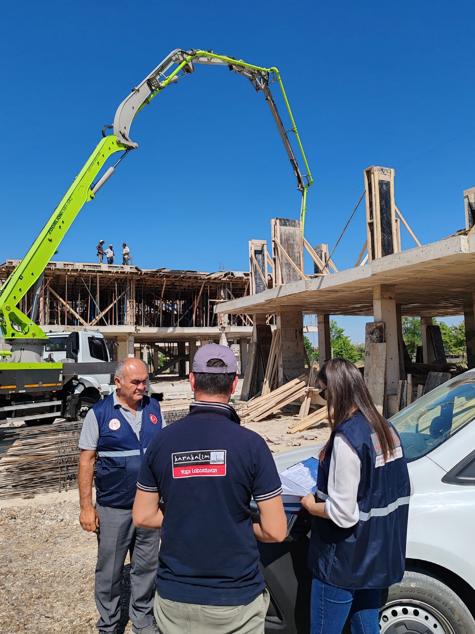 İl Müdürlüğümüz Personellerince Beton numunesi örneği alınmıştır.