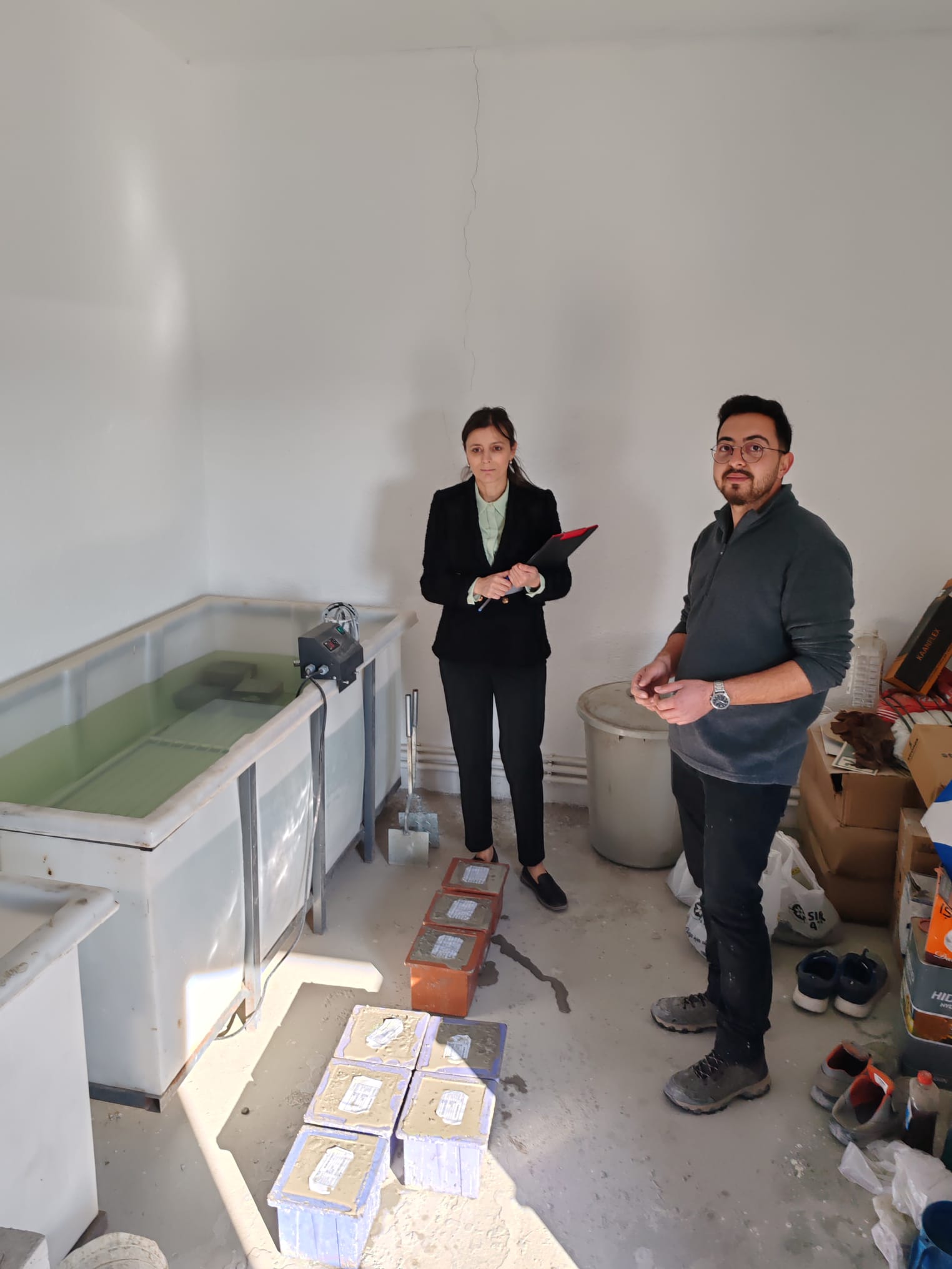 Müdürlüğümüz Yapı Denetim ve Yapı Malzemeleri Şube Müdürlüğü teknik personellerince beton santralinde denetimlerde bulunulmuştur.