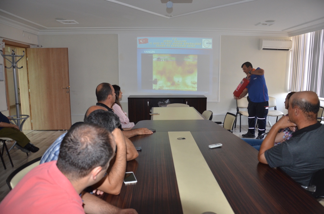 İl Müdürlüğümüzde KBRN, Afet, Yangın ve İkaz Alarm Eğitimleri Verildi