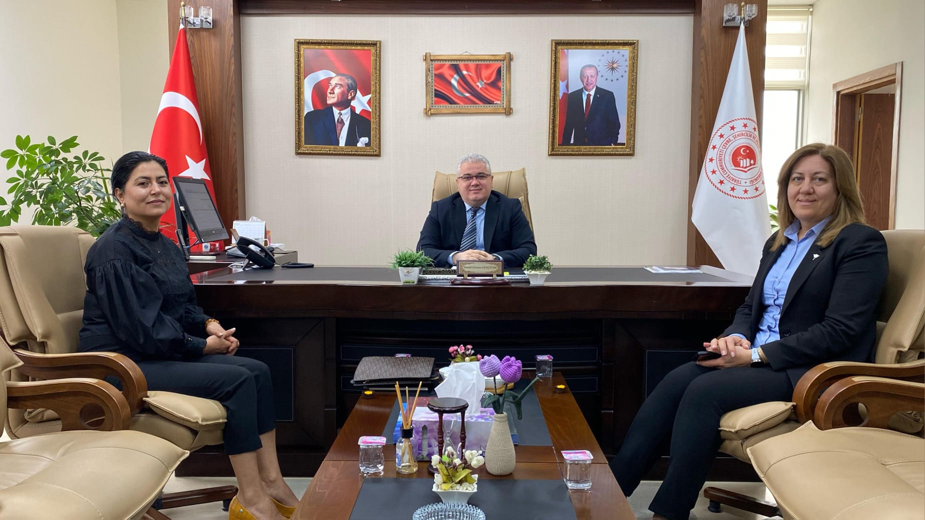 Bahçe Ziraat Odası Başkanı Sayın Fatma ŞAHİN, İl Müdürümüzü Ziyaret Etti.