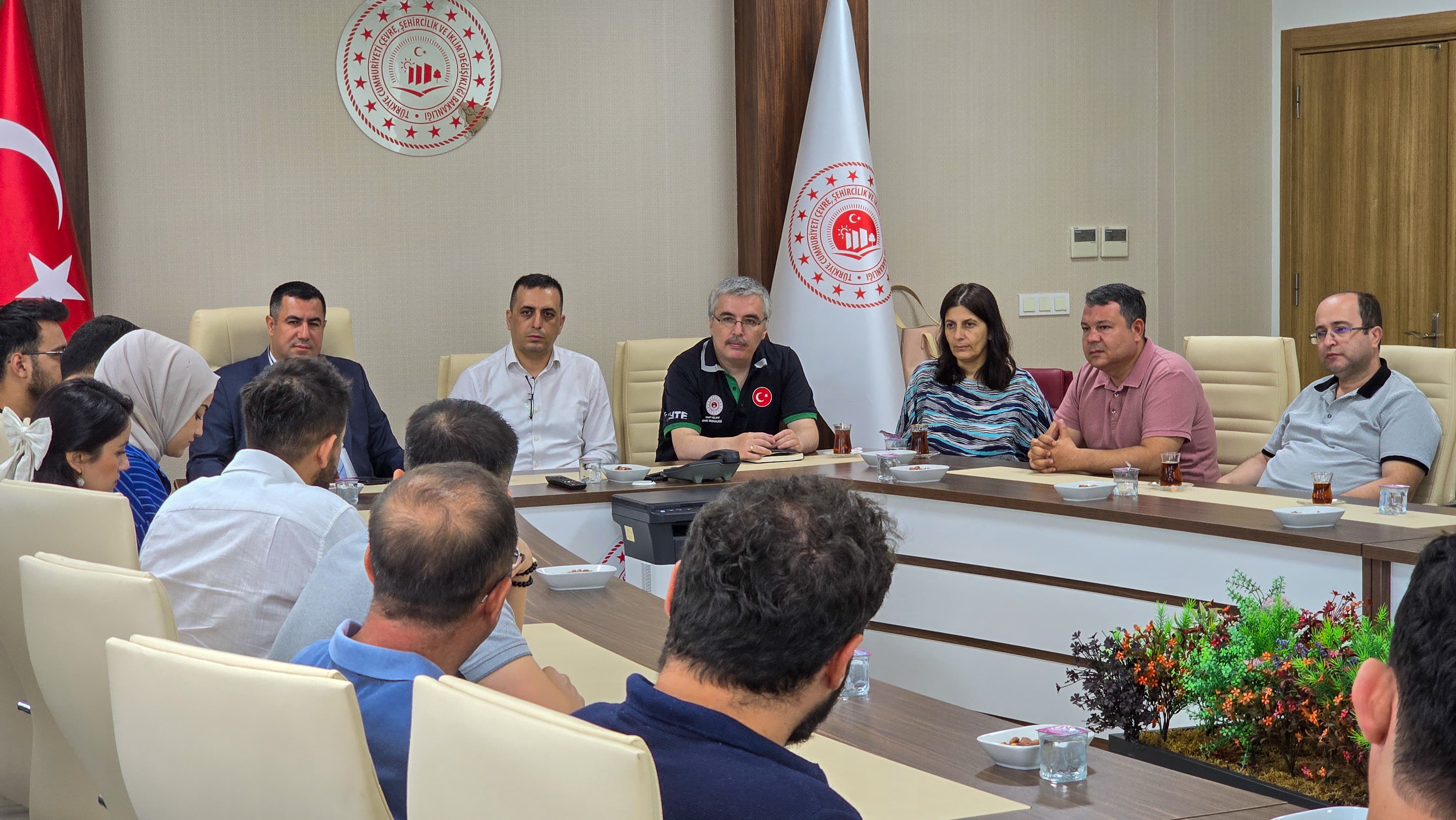 Bakanlığımız Yapı İşleri Genel Müdürlüğü Yapı Denetim Daire Başkanlığından Daire Başkanı Sayın Doğan YORULMAZ, ile İstişare Toplantısı Yapıldı