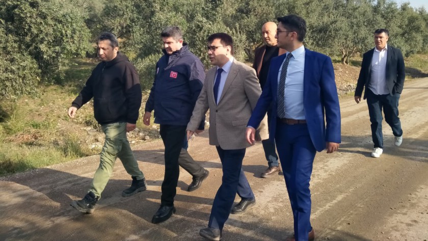 Dervişli Köyünde Yapımı Devam Eden  Deprem Konutlarında İnceleme