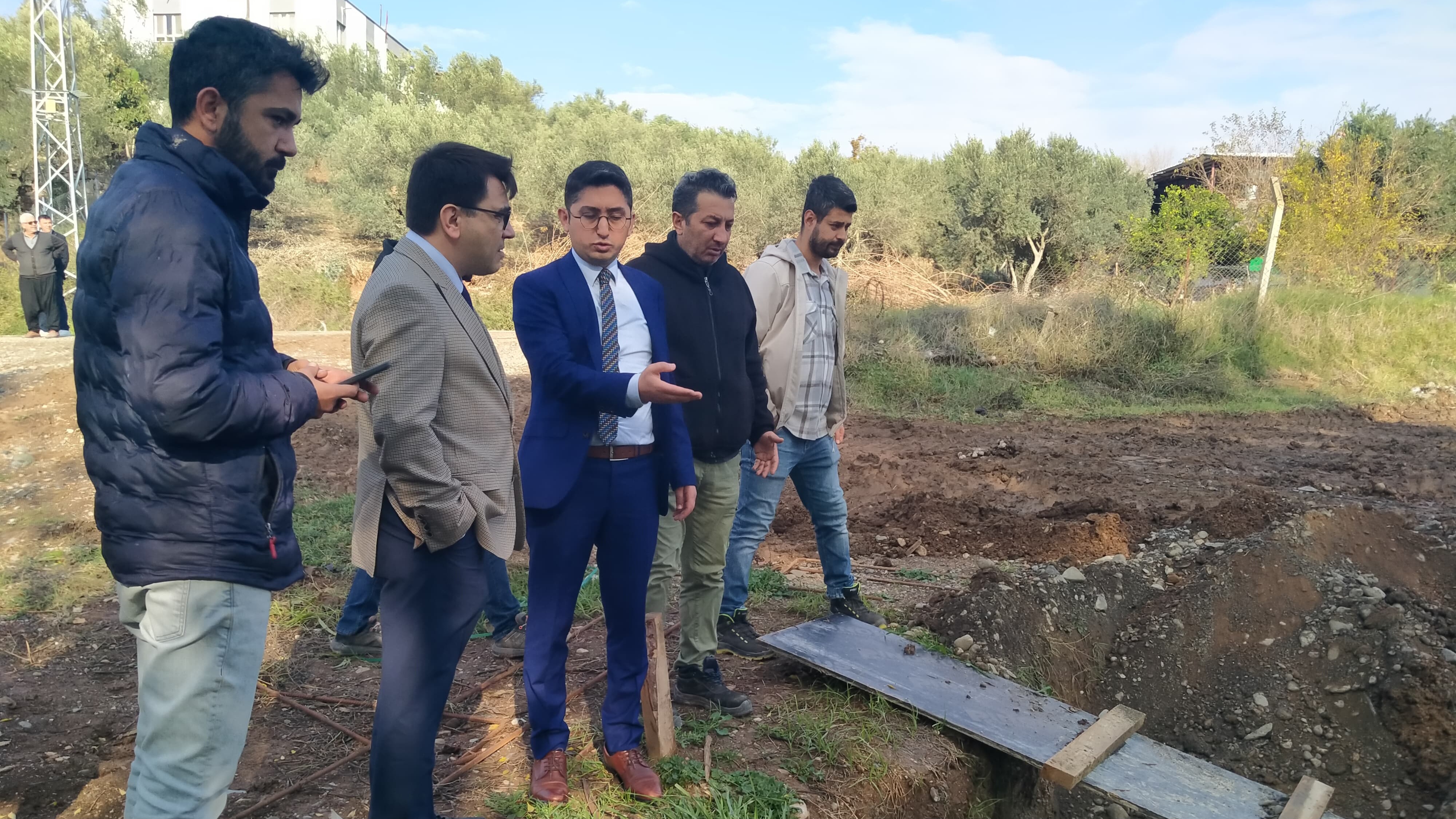 Dervişli Köyünde Yapımı Devam Eden  Deprem Konutlarında İnceleme