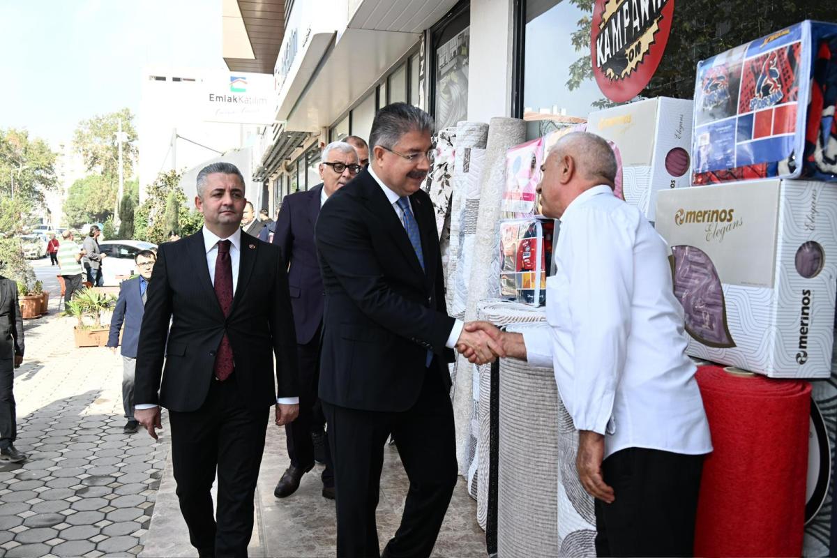 Osmaniye Valisi Sayın Dr. Erdinç Yılmaz, Esnaflarımızı Ziyaret Etti.