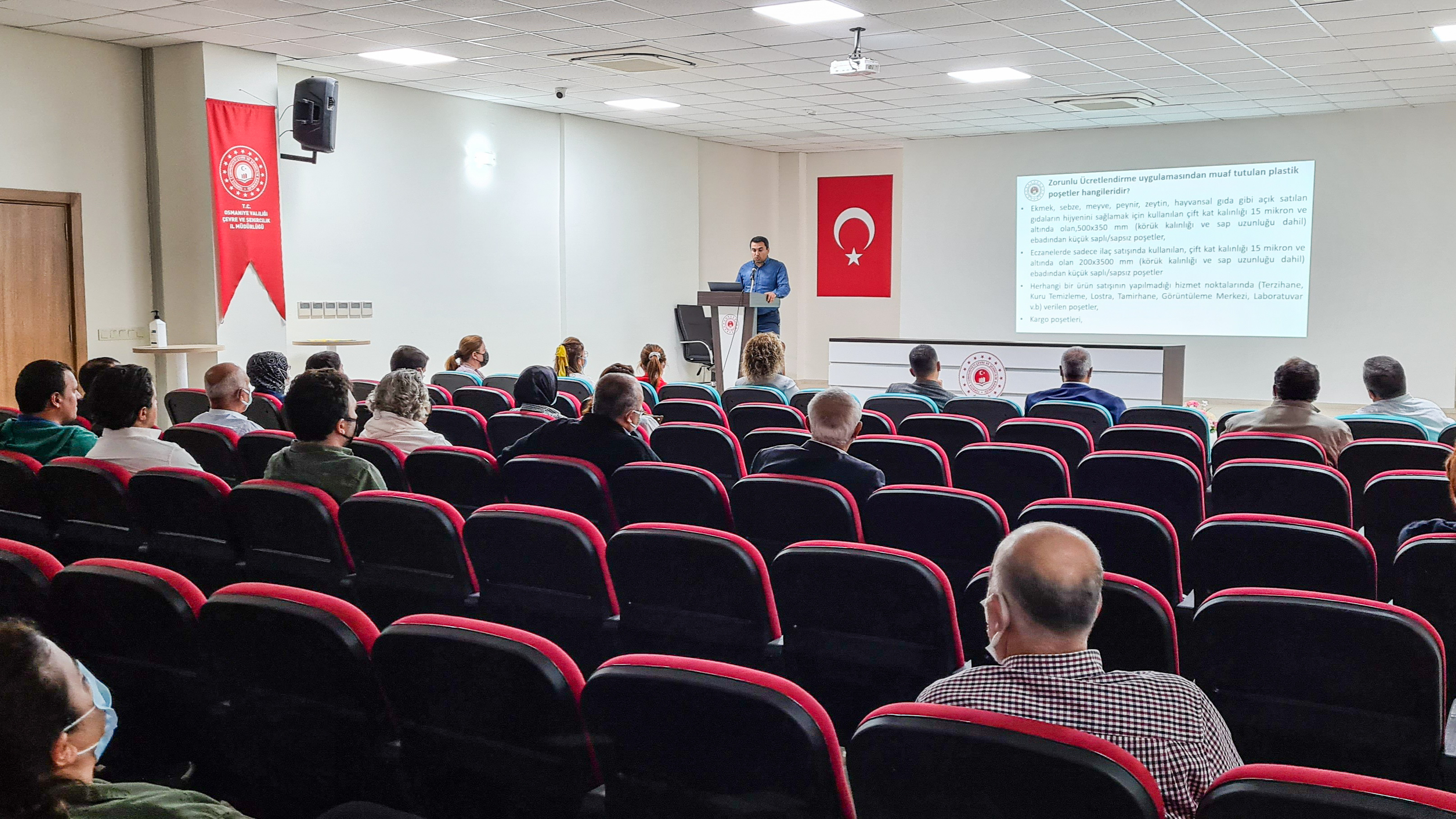 Poşetlerin Ücretlendirilmesine İlişkin Usul ve Esaslar Hakkında Bilgilendirme Toplantısı Yapıldı.