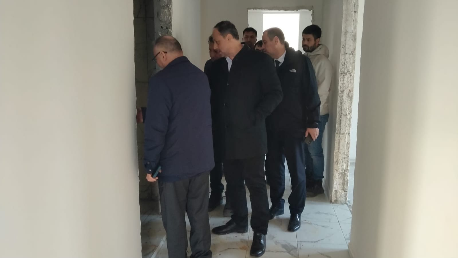 Şekerdere, Ellek ve Hasanbeyli İlçemize Bağlı Sarayova Köylerinde Yapımı Devam Eden Deprem Konutlarda İnceleme