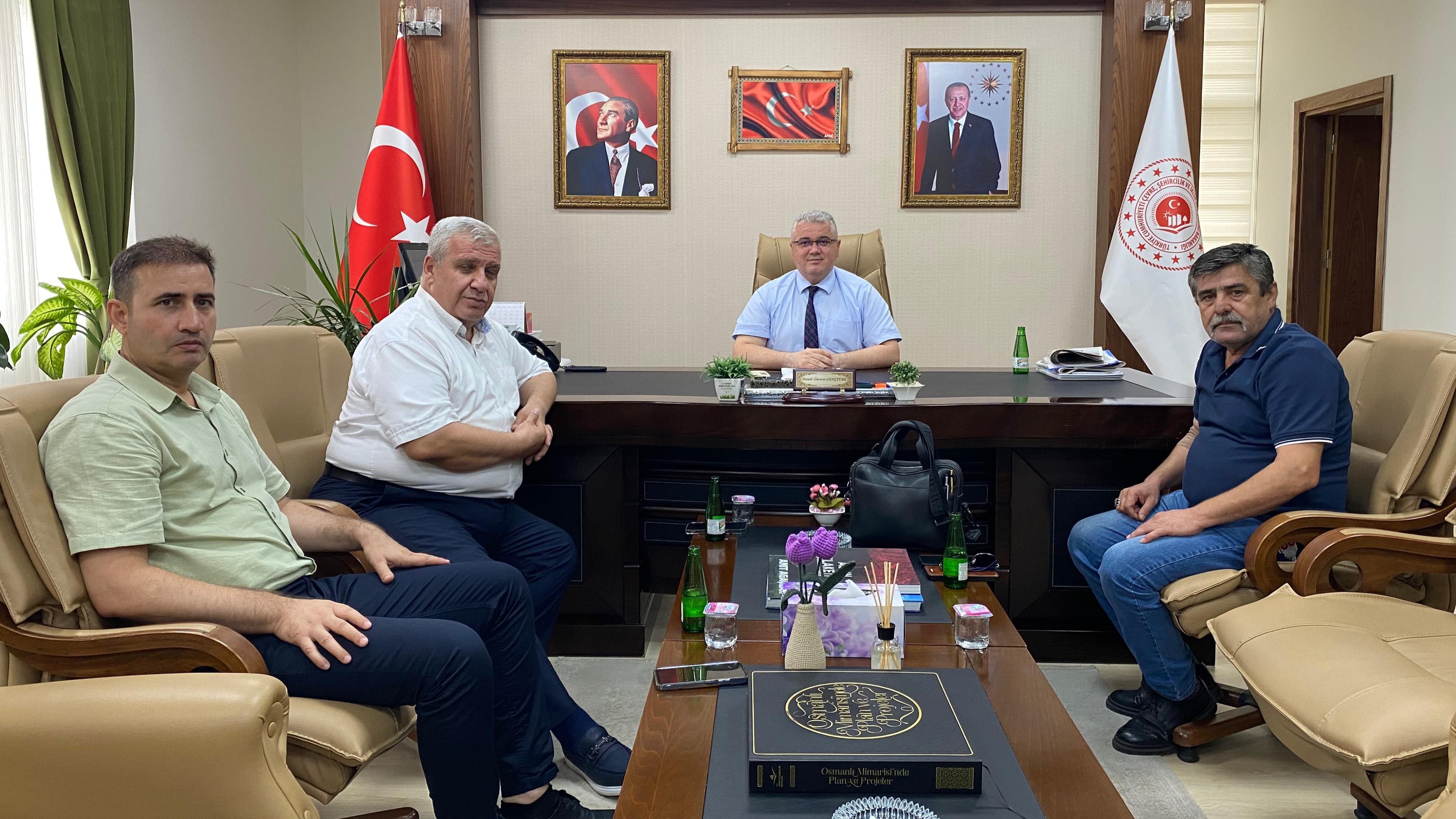Türk İmar Sen Genel Başkan Yardımcısı Sayın Kamuran ULUYÜZ, İl Müdürümüzü Ziyaret Etti.