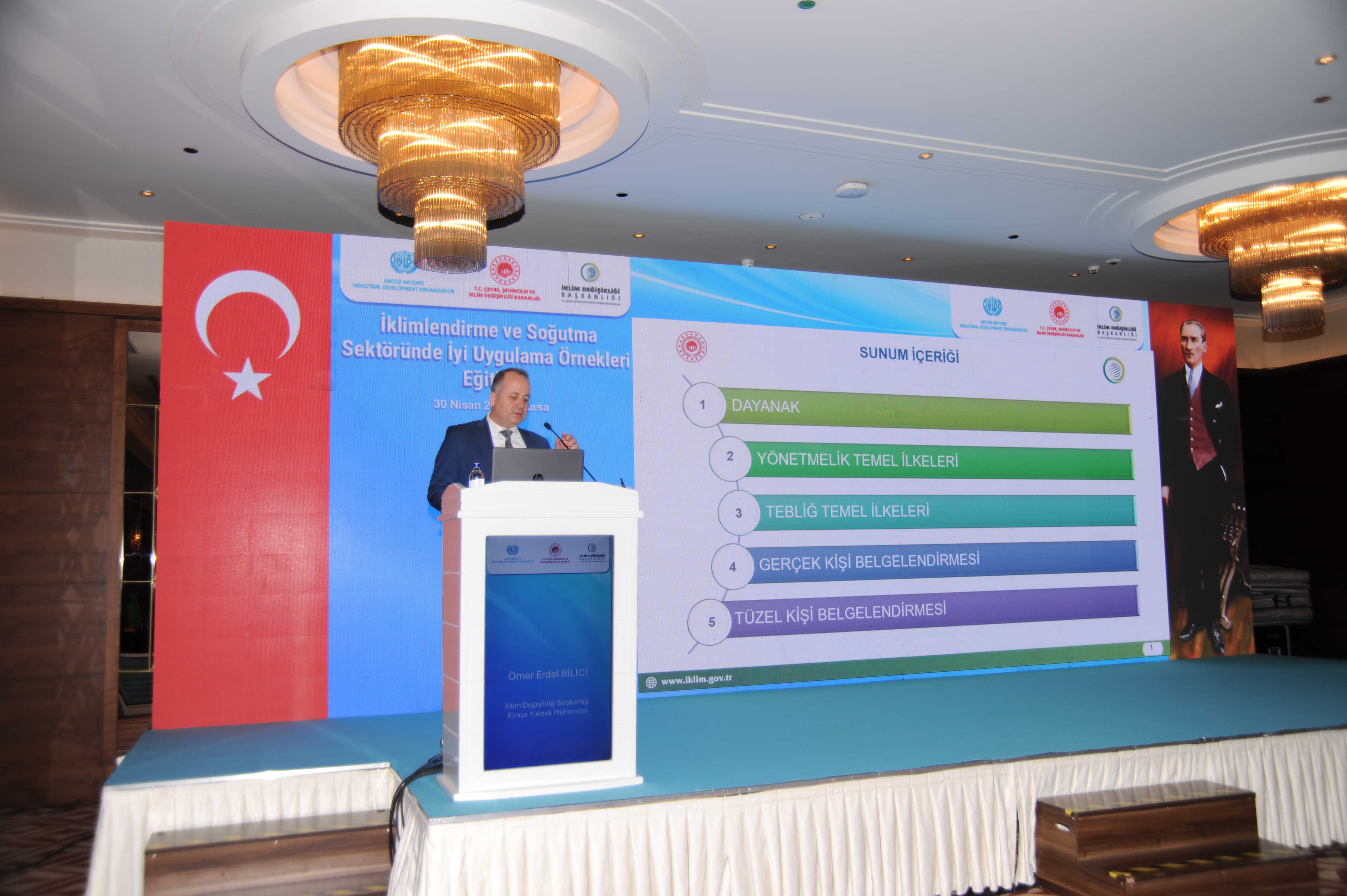 Organize Sanayi Bölgeleri için F-Gaz Sızıntı Kontrol Uygulamaları Eğitimi ile Teknik Servisler için İklimlendirme ve Soğutma Sektöründe İyi Uygulama Eğitimleri Bursa’da Gerçekleştirildi
