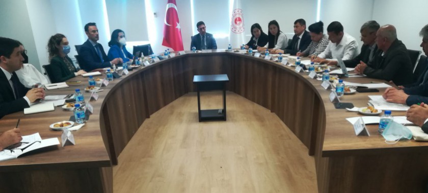 The President of Climate Change, Mr. Orhan SOLAK, together with the Department of Monitoring of Greenhouse Gas Emissions accepted representatives from the Republic of Tajikistan