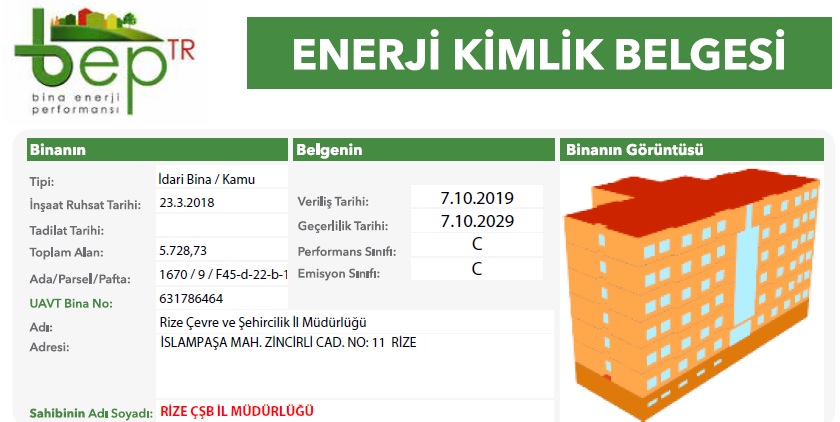 ENERJİ KİMLİK BELGESİ