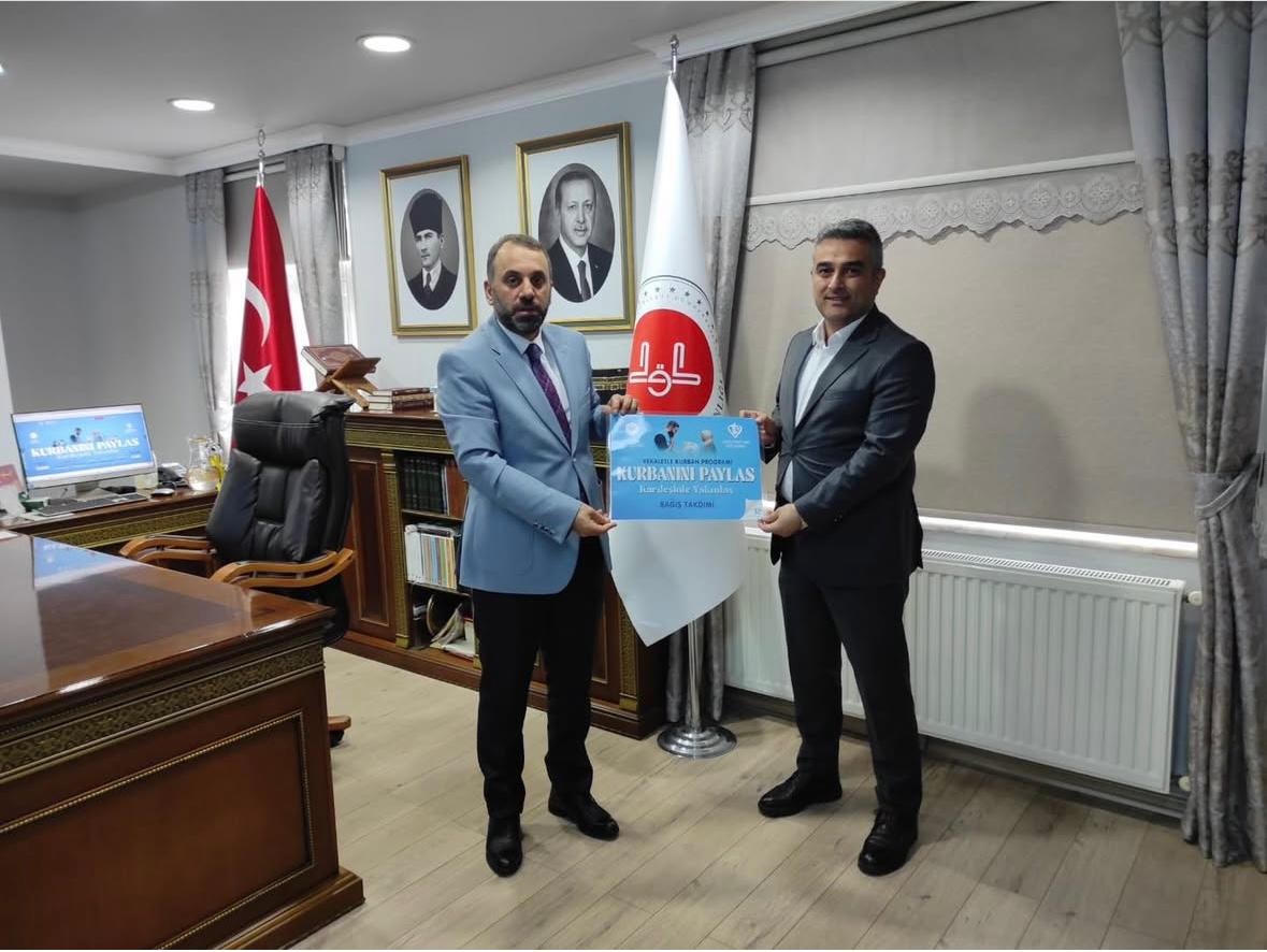 İl Müdürümüz Ali Serkan SAVAŞ, Kurban Vekaletini Türkiye Diyanet Vakfına Emanet Etti