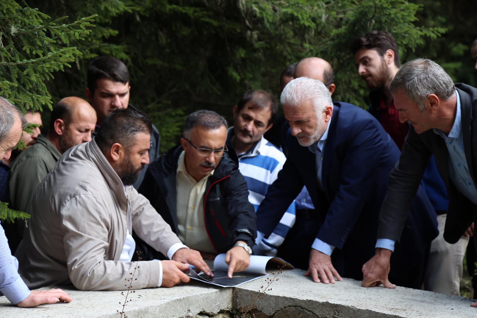 RİZE VALİMİZ VE İL MÜDÜRÜMÜZ YAYLALARDA İNCELEMELERDE BULUNDU