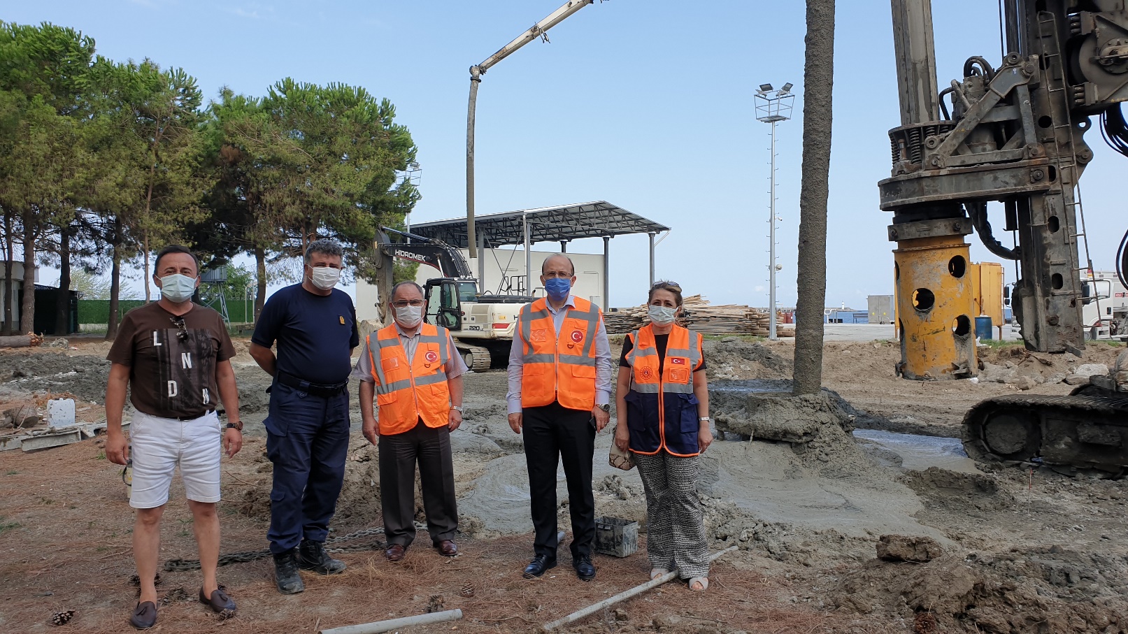 SAMSUN SAHİL GÜVENLİK BÖLGE KOMUTANLIĞI YEMEKHANE BİNASI İNŞAATINDA İNCELEMELERDE BULUNULDU