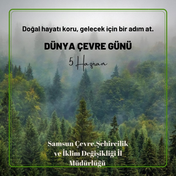 5 Haziran Çevre Haftası