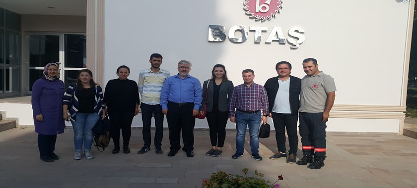 22 Ekim 2018 tarihinde BOTAŞ Firmasına saha ziyareti gerçekleştirilmiştir.