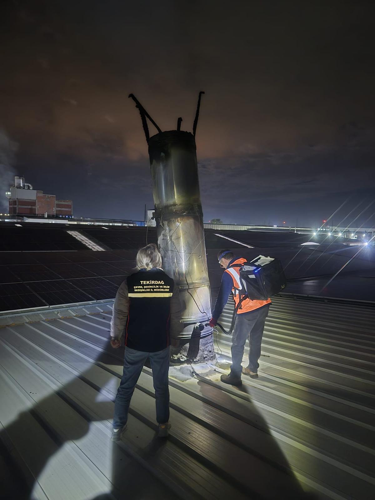 ERGENE VE ÇORLU İLÇELERİNDE EMİSYON ÖLÇÜMLERİ DEVAM EDİYOR