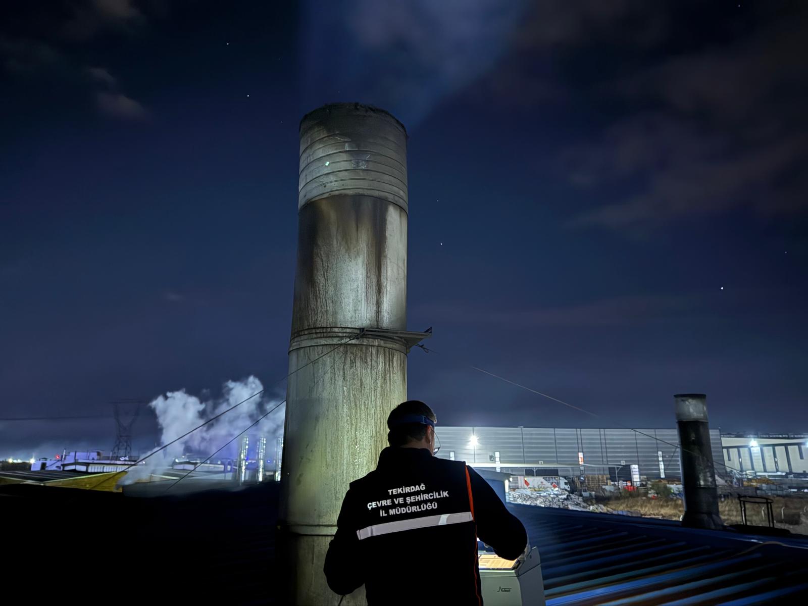 ERGENE VE ÇORLU İLÇELERİNDE EMİSYON ÖLÇÜMLERİ DEVAM EDİYOR