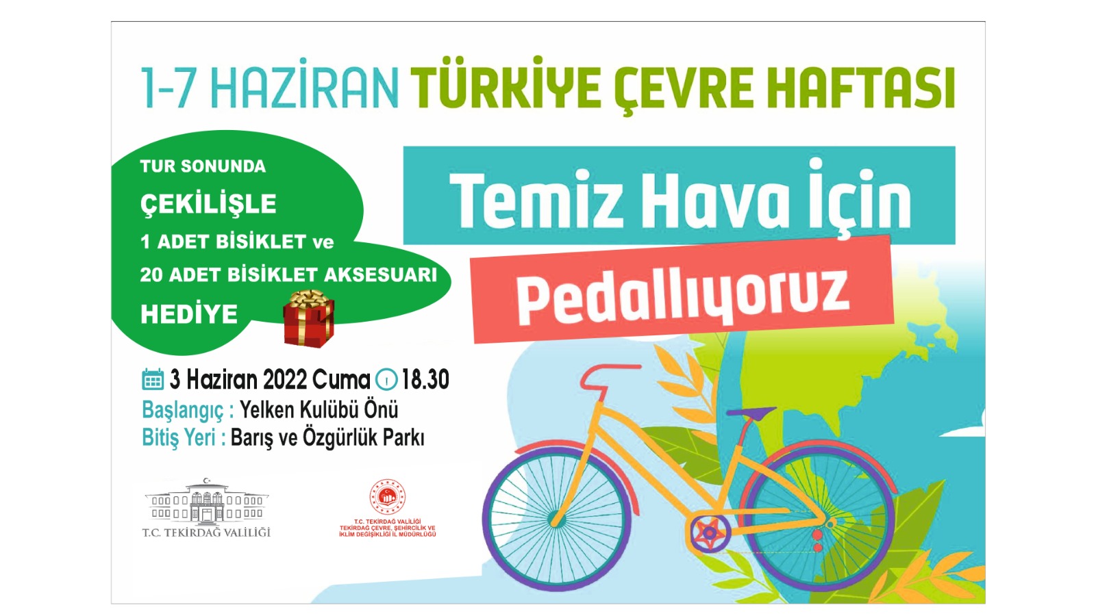 TEMİZ HAVA İÇİN PEDALLIYORUZ