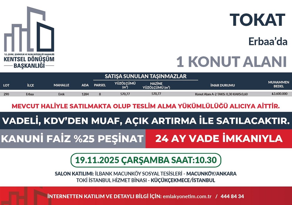 Tokat İli Erbaa İlçesi